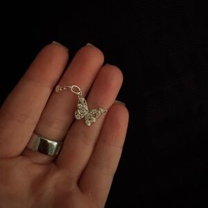 Stunning  Silver Butterfly Charm
